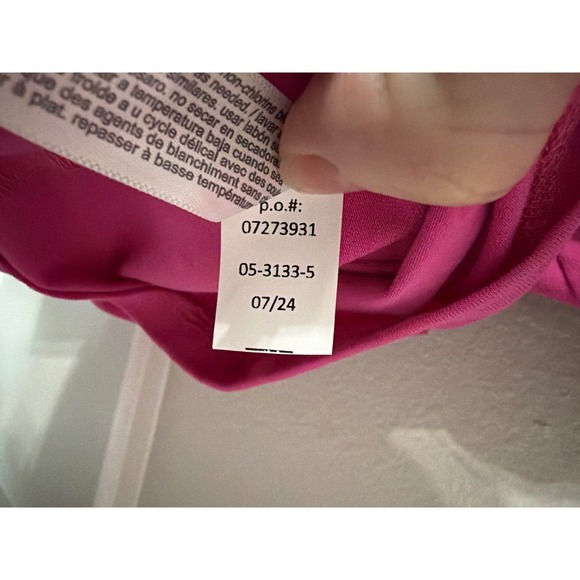 ELOQUII Pink Knot Front Tie Waist Dress Plus Size 18 Cotton Stretch - Picture 6 of 6